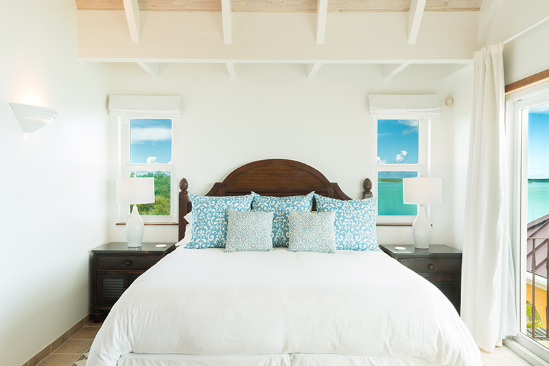 waterfront master bedroom